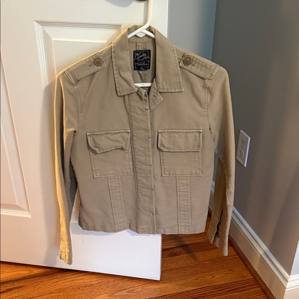 Lucky Brand Beige Utility Jacket